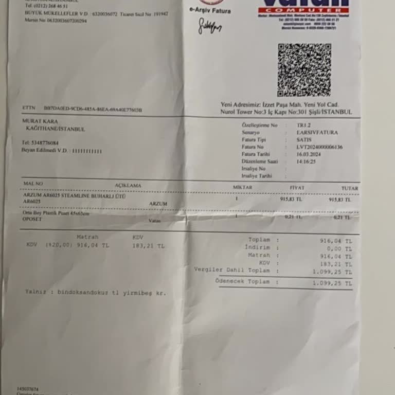 Arzum Ütüde Tekrarlayan Arıza Ve Değişim Talebi