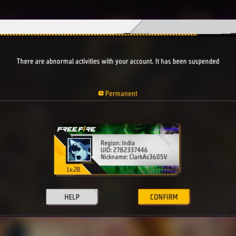 Free Fire MAX Permanently Suspended Without Using Cheats