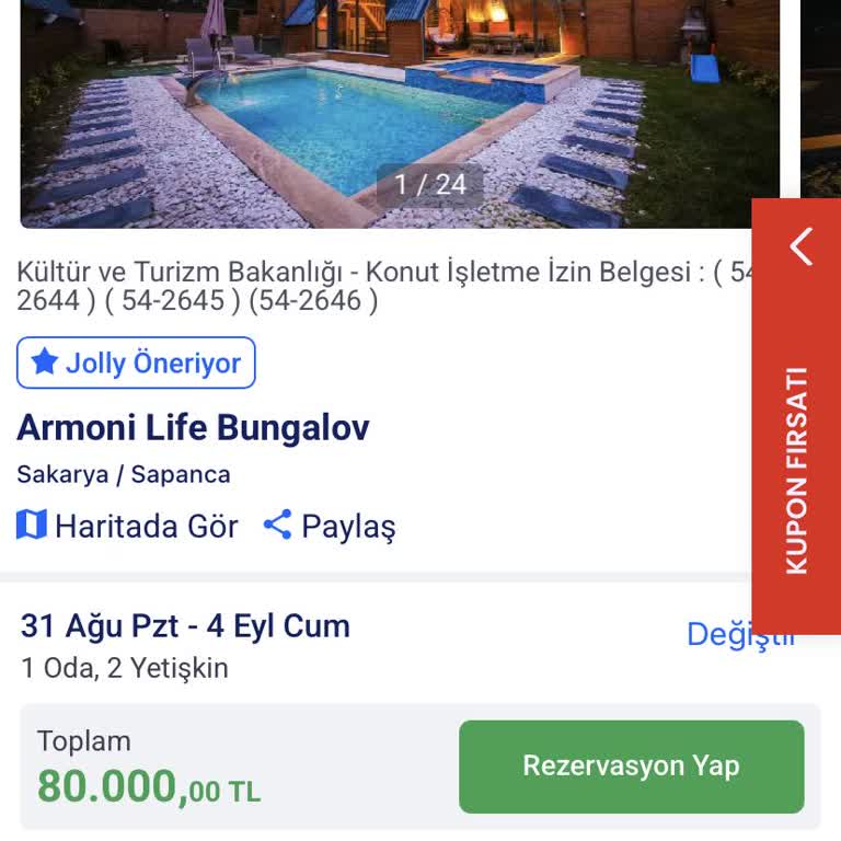 Jolly Tur'ün Rezervasyon İptali Ve Düşük Standartta Yönlendirilmesi Nedeniyle Yaşanan Mağduriyet