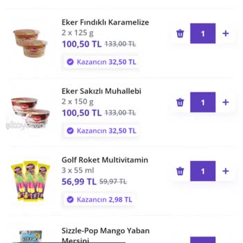 Getir Normalde Aldığım Ürün 1200, 150 TL İndirim
