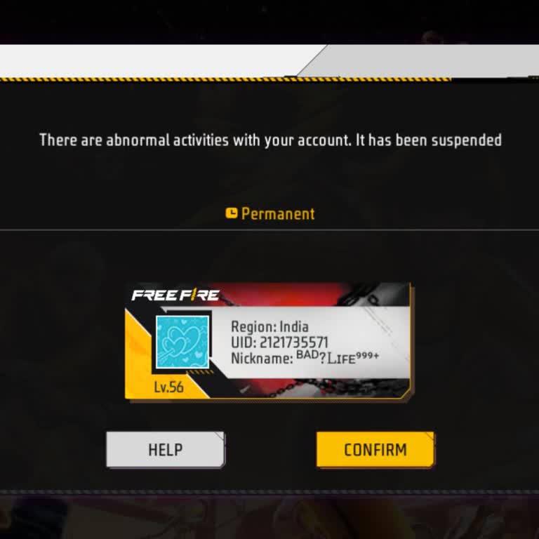 Recover My Permanently Suspended Free Fire Account