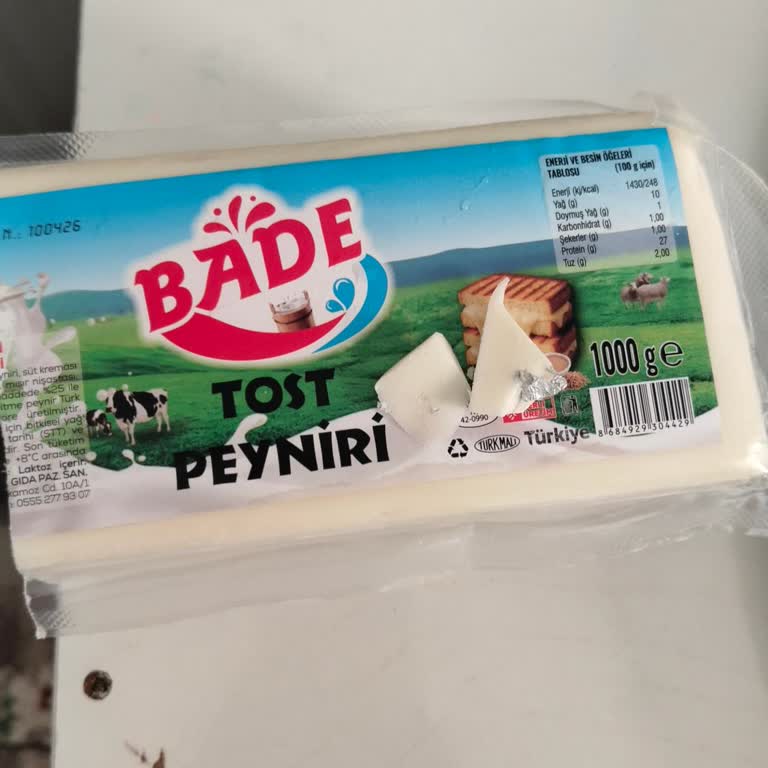 Bozkırlılar Mismar AVM Bade Tost Peynirinde Folyo Parçası Bulunması