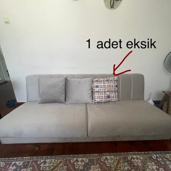 Doğtaş Loft Üçlü Koltukta Yan Parçaların Renk Hatası Ve Eksik Kırlent Sorunu Uzun Süre Çözülmedi
