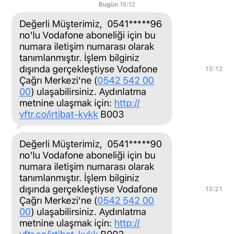 Rızam Dışında İrtibat Numarası Olarak Tanımlanma İptali Ve Güvenlik Açıklaması Talebi