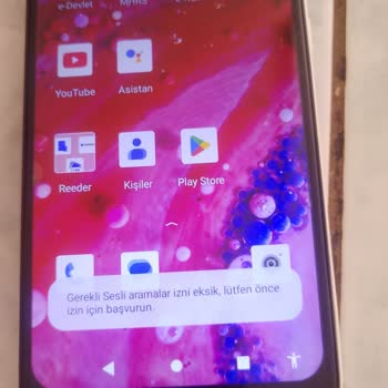 Reeder P13 Telefonumda E-Devlet Girişi Sesli Arama İzni Eksik Hatası