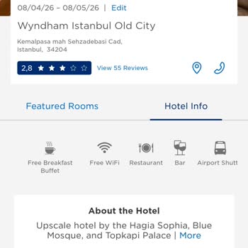 Ramada By Wyndham İstanbul Old City Puanlarımızla Konakladığımız İçin İsteklerimizi Yok Saydılar