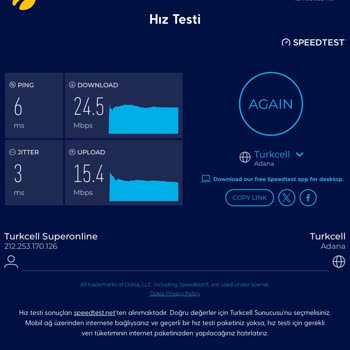 Akşam Saatlerinde 1000 Mbps Paketi Hızı Düşüyor Ve Canlı Destek Ulaşılamıyor