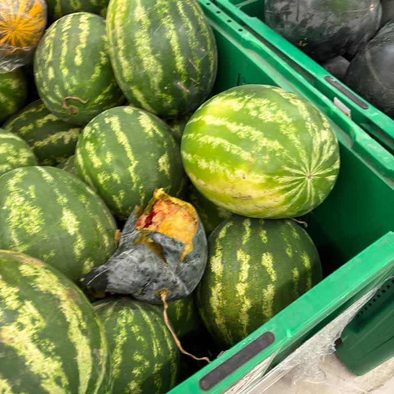 Patlamış Karpuz Ve Sineklerle Hijyen Sorunu A101 Efeler Şubesinde