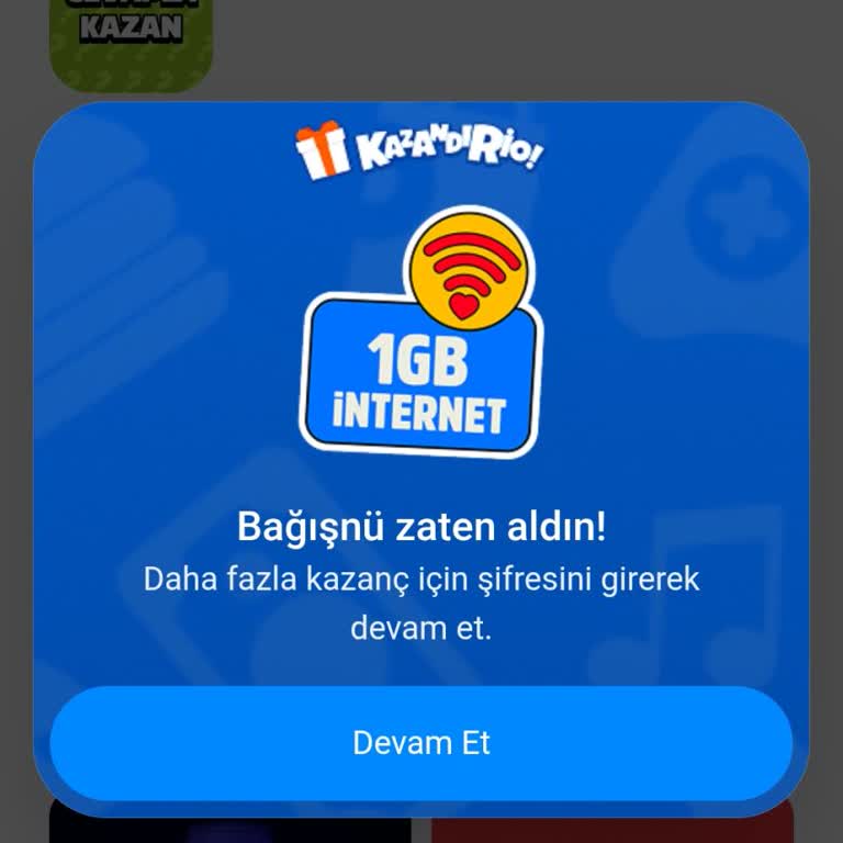 1 GB İnternet Hediyesi Hattıma Tanımlanmadı