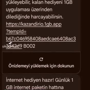 Kazandırio 2 GB İnternet Göndermedi