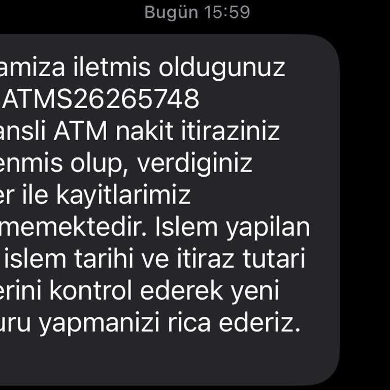 ATM Para Yatırma İşleminde Takılan 13.800 TL Eksik Tutarın İadesi