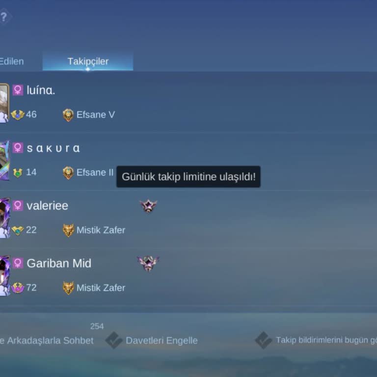 Günlük Takip Limitinin Sıfırlanmaması Oyunun Keyfini Bozuyor