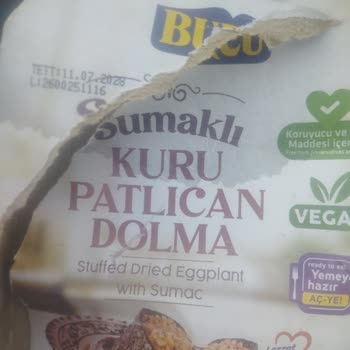 Burcu Kuru Patlıcan Dolma’da Yabancı Parçalar Bulunması Sağlık Riski Oluşturdu