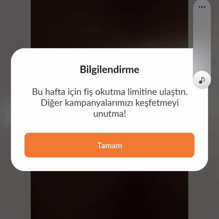 Fiş Okutma Limitinde Haksız Uyarı Ve Kampanya Kısıtlaması Şikayeti