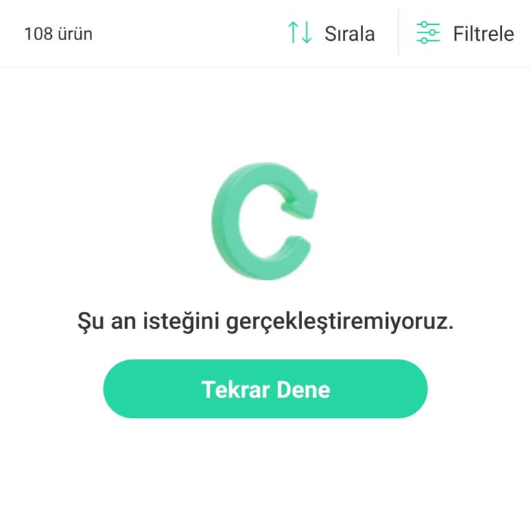 Diğer Satıcıların İlanlarını Görüntüleyemiyorum Sürekli Hata