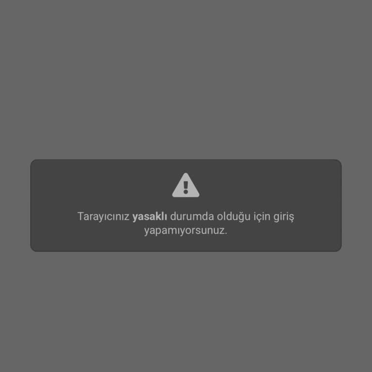 Esohpet.net Tarayıcımın Yasaklanması Nedeniyle Engellenmiş Durumdayım