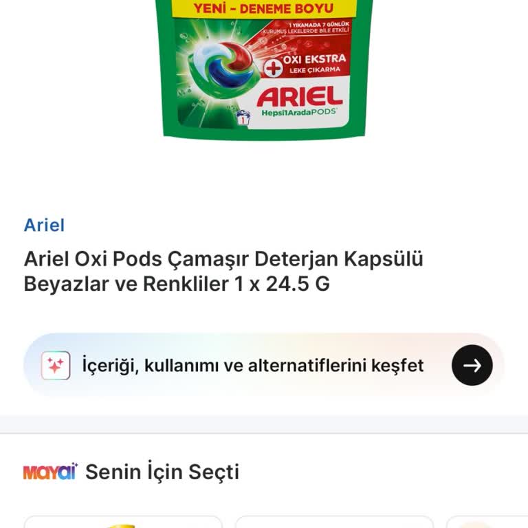 Sepette Hediye Olarak Gösterilen Ariel Pods Ürünü Ödeme Aşamasında Ücretli Çıkıyor