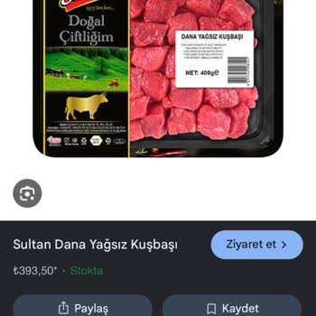 Getir’de Yağsız İddiasıyla Satılan Kuşbaşı Ürününün Gerçek Yağ İçeriği Müşteriyi Aldatıyor