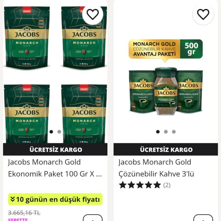 N11'de Satıcının Jacobs Monarch Gold Kahve İçin 3258 TL Fahiş Fiyatı