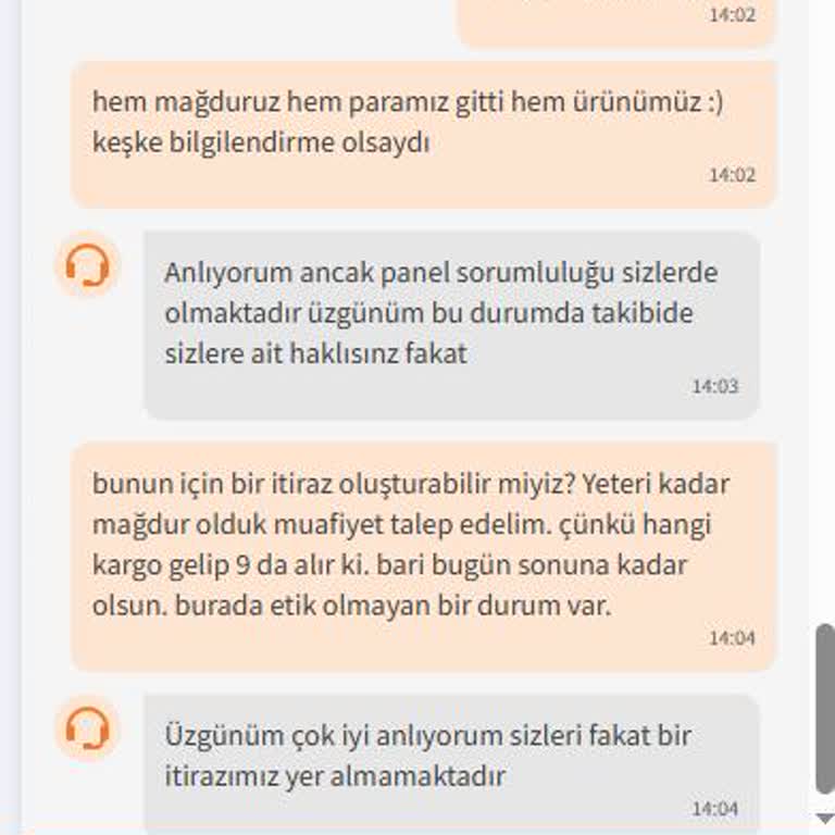 Kırık Ve Farklı Ürün İadesi Sonrası Bilgi Eksikliği Ve Maddi Kayıp