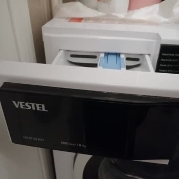 Vestel Çamaşır Makinesinde Sıvı Deterjan Aparatı Eksik