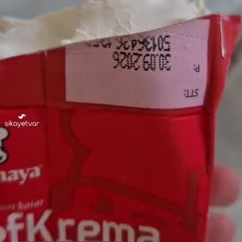 Pakmaya Kreması Bozuk Çıktı, Tarihi Geçmemesine Rağmen Çöp Oldu