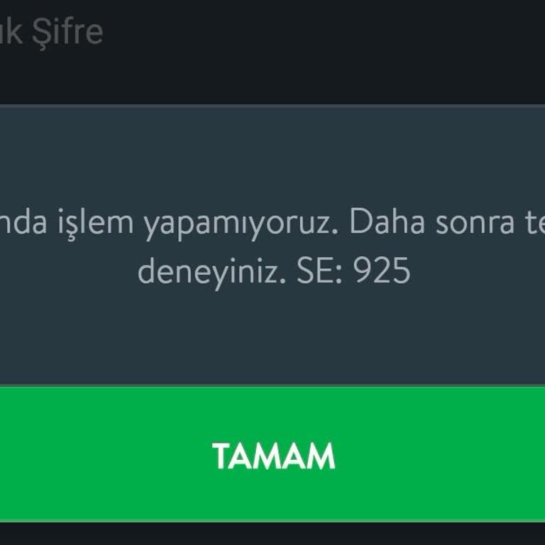 CepteTeb Mobil Şubeye Giriş Sorunu Ve Uzun Süreli SE:925 Hatası