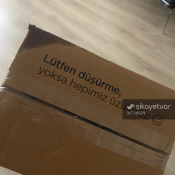 Kolay Gelsin Ürünlerimin Zarar Görmesi Ve Dağıtımı Yapan Personelin Bu Şekilde Gerçeği Saklaması