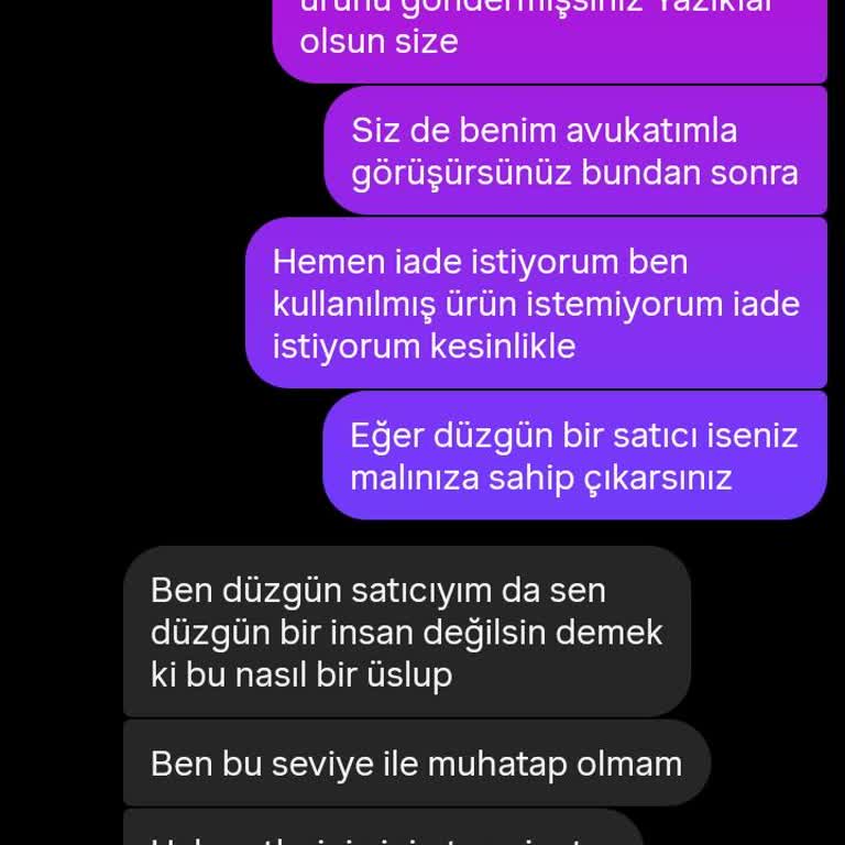 Yanlış Beden Gönderimi Ve Tehditkar Müşteri Hizmetine Karşı Ücret İadesi Talebi