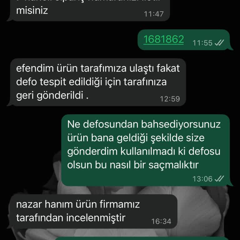Defolu Gerekçesiyle Reddedilen Ürün İadesinin Kabulünü İstiyorum