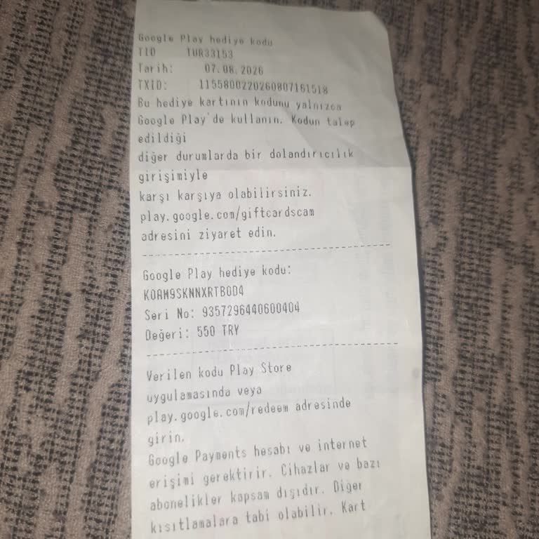 Play Kod Ödemesi Sonrası EFootball Hesabı Teslim Edilmediği İçin Şikayet