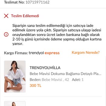 Teslimat Hatası Nedeniyle İndirimli Siparişim Kayıp, Taksitli İade Sorunu