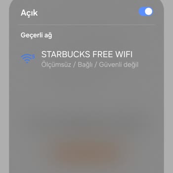 Starbucks Wi-Fi'de Hepsiburada Erişim Engeli