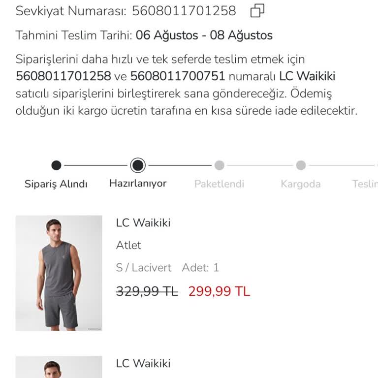 Kargoya Verilmeyen Sipariş Ve İptal İmkânının Olmaması