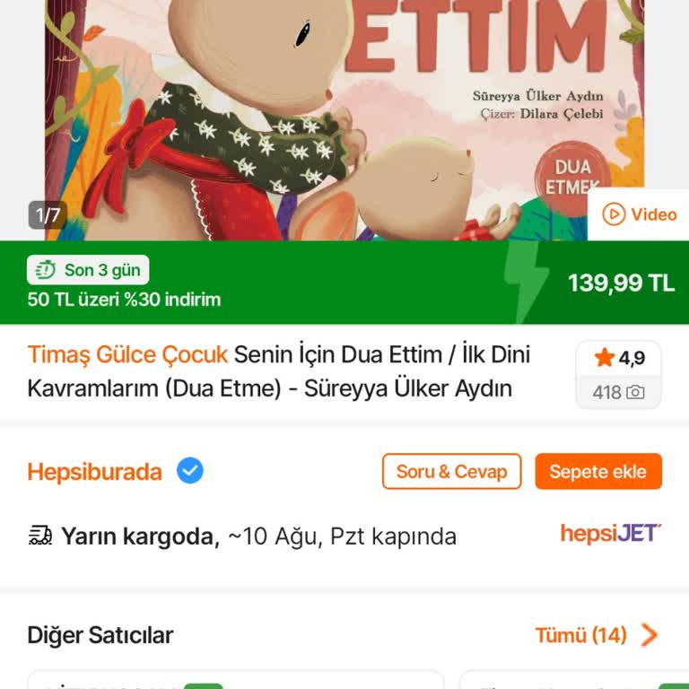 Ürün Sayfası Ve Sepetteki Fiyat Arasındaki 10 TL Farkı