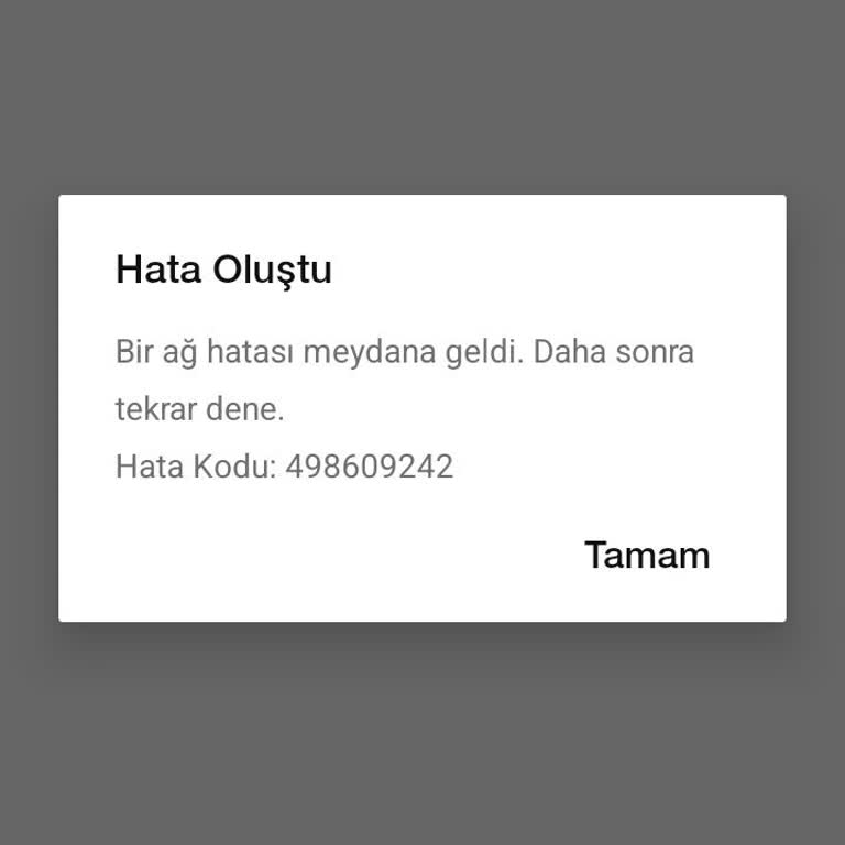 Nike Sepet Hatası: Ağ Hatası Kodu 498609242 İle Sipariş Verilemiyor