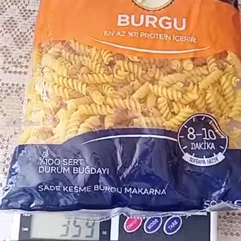 BİM Almış Olduğum Burgu Makarna 500 Gram Gelmesi Gerekirken Eksik Gramajlı!
