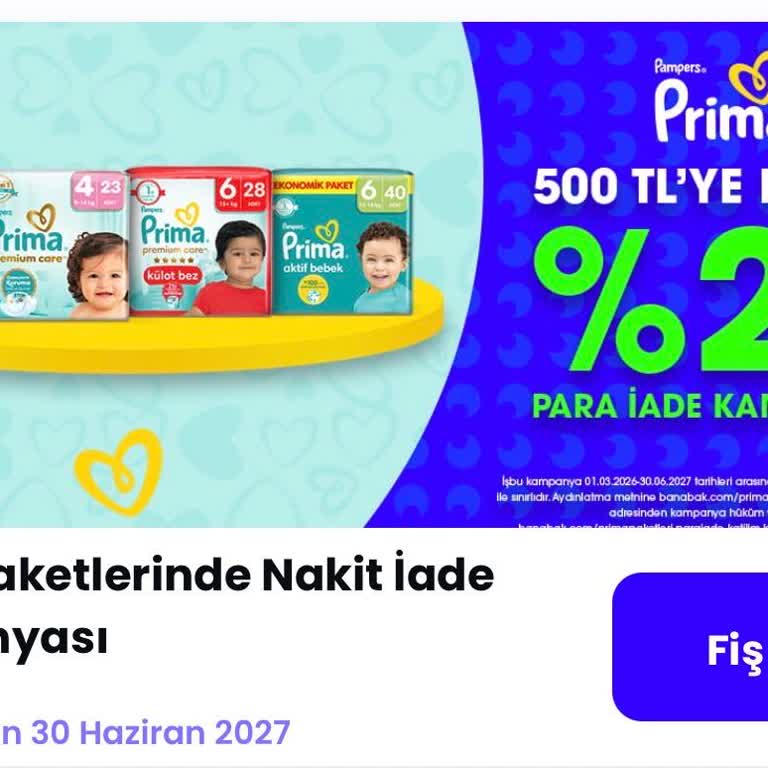 Prima Bebek Bezleri Kampanyası İadesi Gelmedi Ve Yardım Bulamıyorum