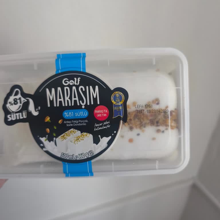 Maraşım Dondurmasında Margarin Tadına Dair Şikayet