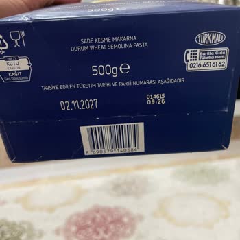 Barilla Gıda Makarna Küflenmesi