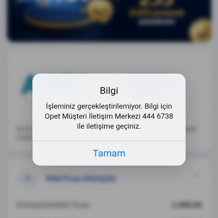Opet Hesabım Bloke Edildiği İçin Puan Ve Hediye Çeklerim Kullanılamıyor