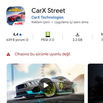 Redmi Note 8'de Carx Street Oyununu İndiremiyorum