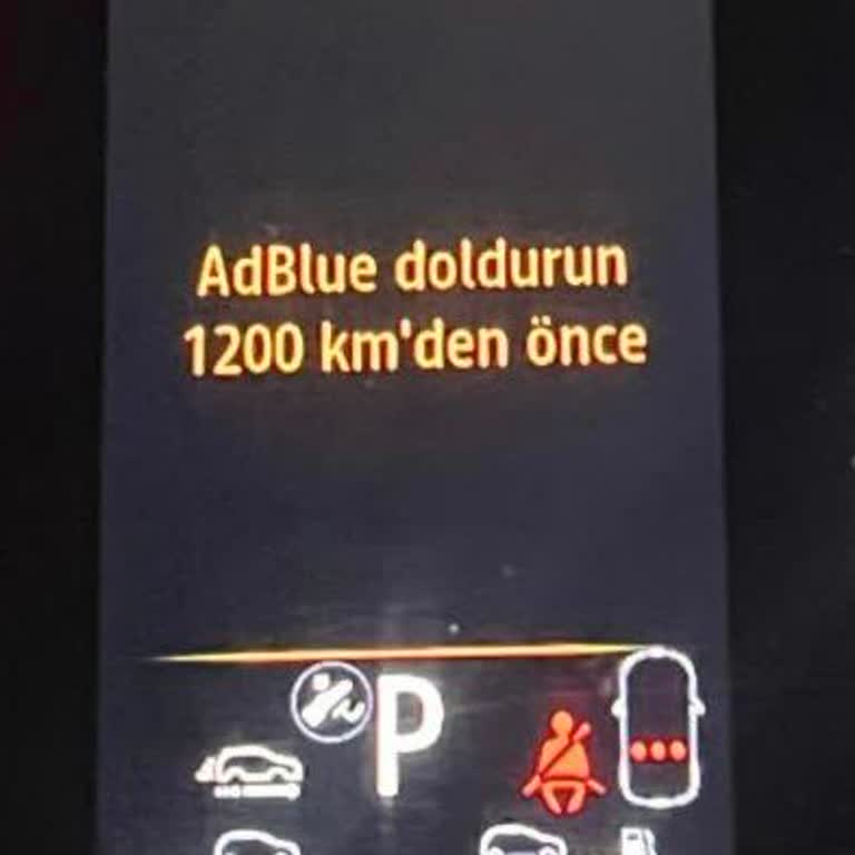 Renault Megane 2021 Modelde AdBlue Uyarısı Silinmediği İçin Garanti Kapsamında Çözüm Talebi
