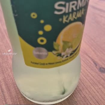 Sırma Aromalı Doğal Maden Suyunda Küf Görünümlü Oluşum!