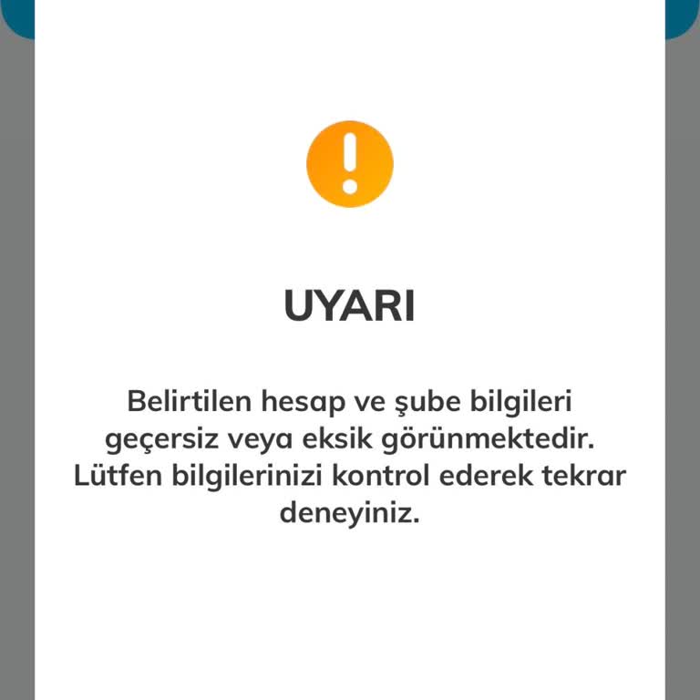 DenizKartım Uygulamasında Kampanyalara Katılamama Ve Hesap Bilgileri Hatası