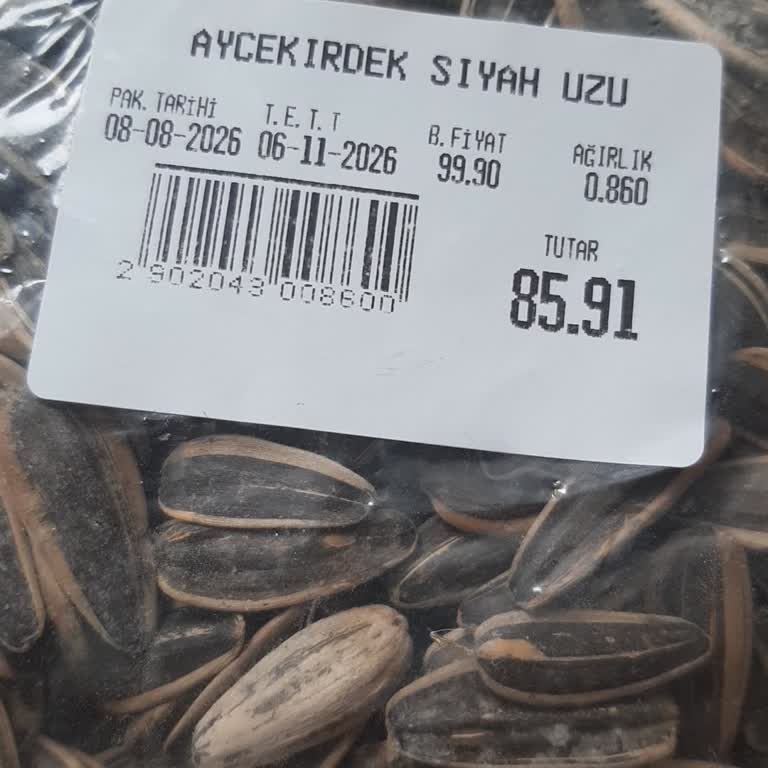 Makbul Mağazası’ndan Bayat Ay Çekirdeği Satışı