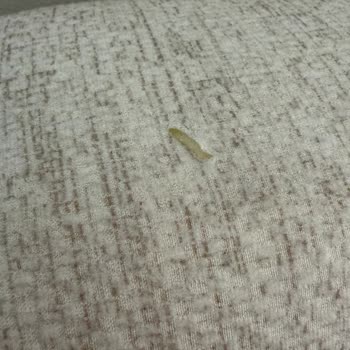 İstikbal Şubesinde Sarı Tonlu Ayna Ve Yatak Başlığındaki Yırtık