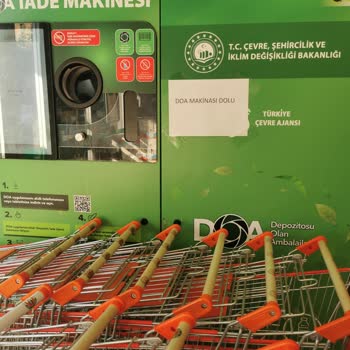 Doa Geri Dönüşüm Makinesi Sürekli Dolu Ve Kullanılamıyor