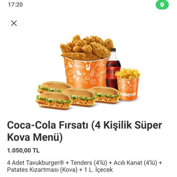 Popeyes Siparişinde Açıklanmayan 200 TL Fiyat Artışı Ve Destek Sorunları