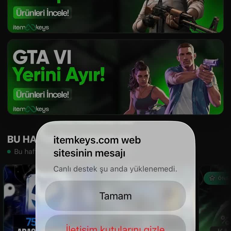 Kullanılmış Steam Key İçin Hemen Yeni Kod Veya Tam İade
